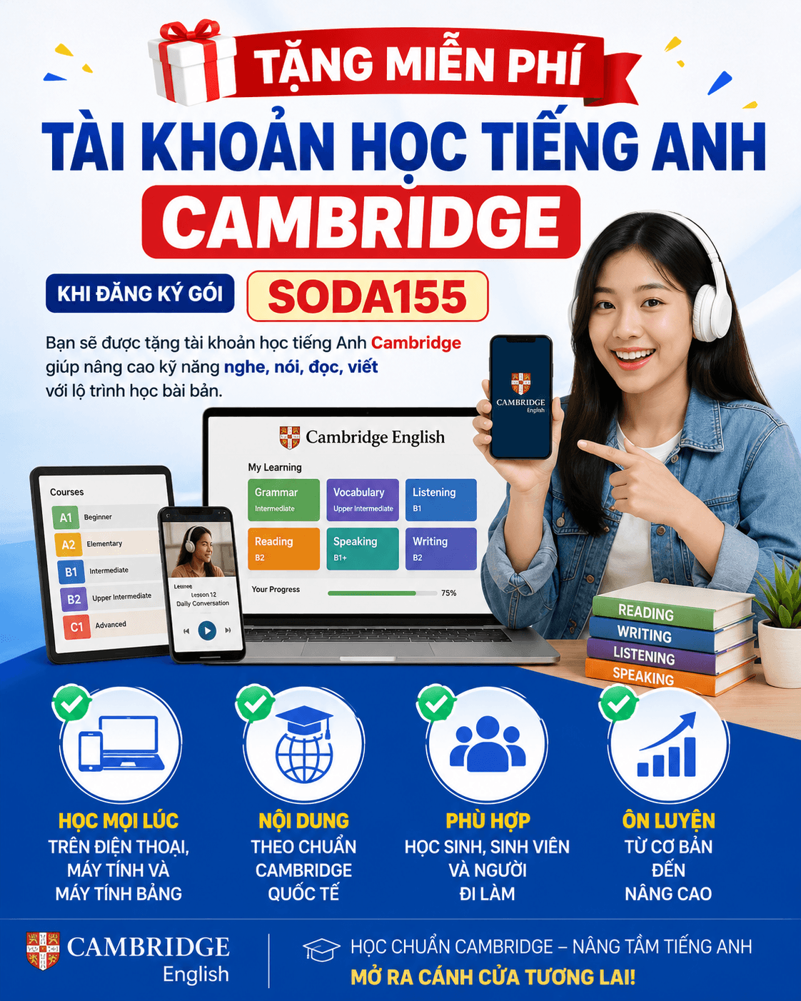 Học tiếng Anh Cambridge